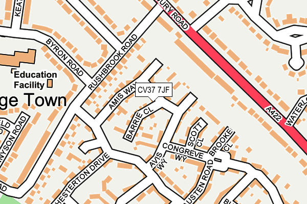CV37 7JF map - OS OpenMap – Local (Ordnance Survey)