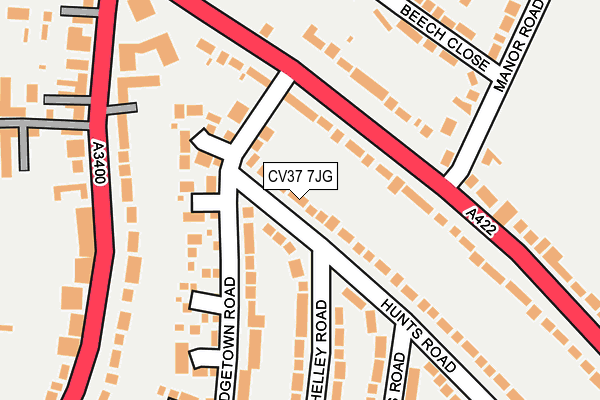 CV37 7JG map - OS OpenMap – Local (Ordnance Survey)