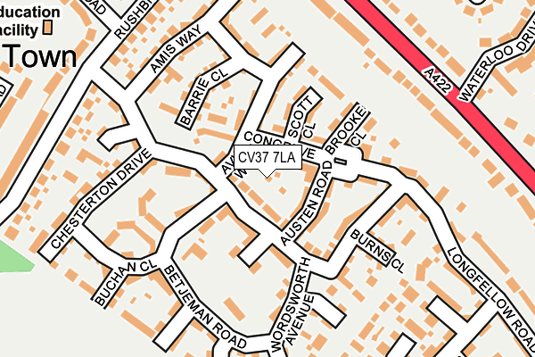 CV37 7LA map - OS OpenMap – Local (Ordnance Survey)
