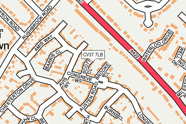 CV37 7LB map - OS OpenMap – Local (Ordnance Survey)