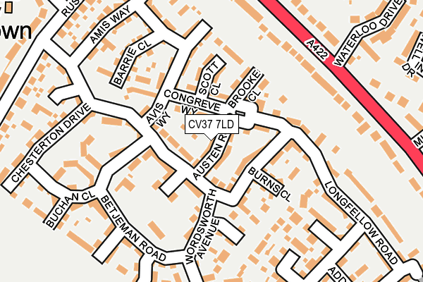 CV37 7LD map - OS OpenMap – Local (Ordnance Survey)