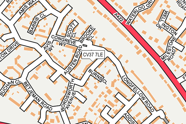 CV37 7LE map - OS OpenMap – Local (Ordnance Survey)