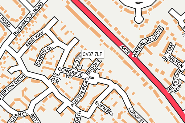 CV37 7LF map - OS OpenMap – Local (Ordnance Survey)
