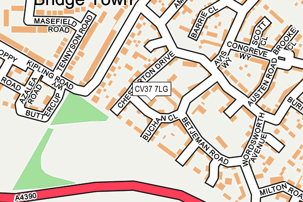 CV37 7LG map - OS OpenMap – Local (Ordnance Survey)