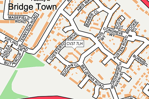 CV37 7LH map - OS OpenMap – Local (Ordnance Survey)