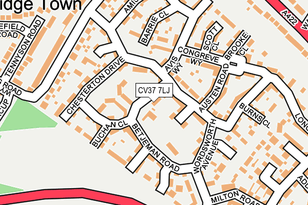 CV37 7LJ map - OS OpenMap – Local (Ordnance Survey)
