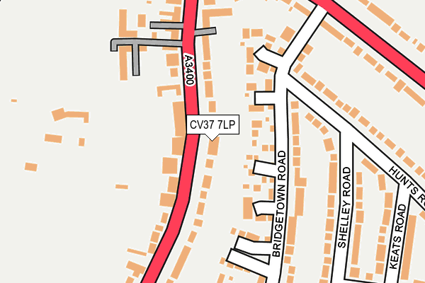 CV37 7LP map - OS OpenMap – Local (Ordnance Survey)