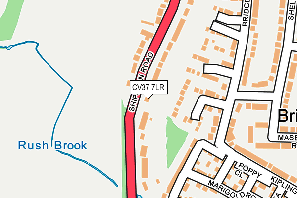 CV37 7LR map - OS OpenMap – Local (Ordnance Survey)