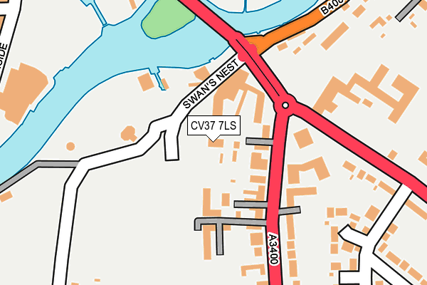 CV37 7LS map - OS OpenMap – Local (Ordnance Survey)