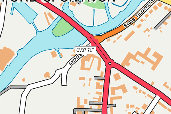 CV37 7LT map - OS OpenMap – Local (Ordnance Survey)