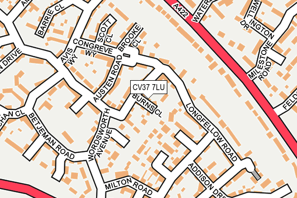 CV37 7LU map - OS OpenMap – Local (Ordnance Survey)