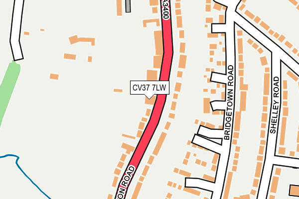 CV37 7LW map - OS OpenMap – Local (Ordnance Survey)