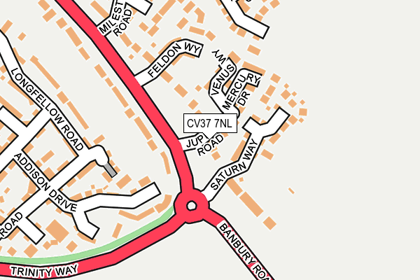 CV37 7NL map - OS OpenMap – Local (Ordnance Survey)