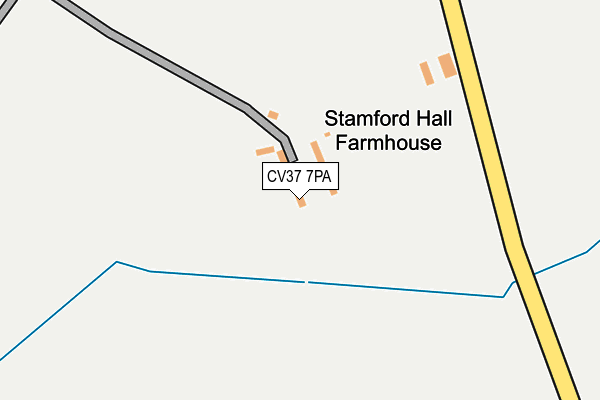 CV37 7PA map - OS OpenMap – Local (Ordnance Survey)
