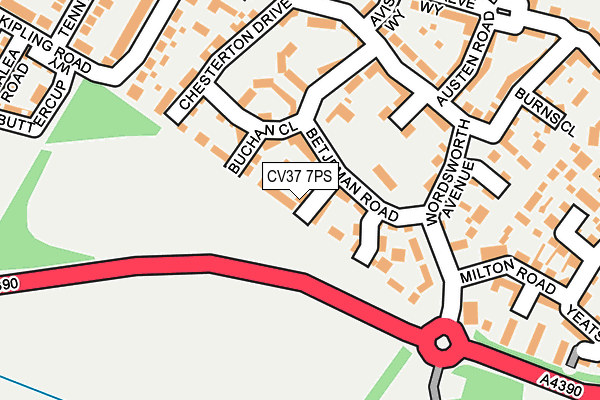 CV37 7PS map - OS OpenMap – Local (Ordnance Survey)