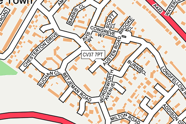 CV37 7PT map - OS OpenMap – Local (Ordnance Survey)