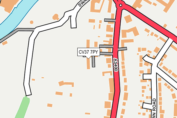CV37 7PY map - OS OpenMap – Local (Ordnance Survey)