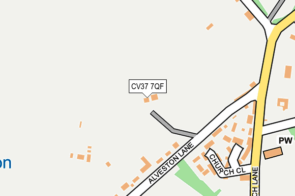 CV37 7QF map - OS OpenMap – Local (Ordnance Survey)