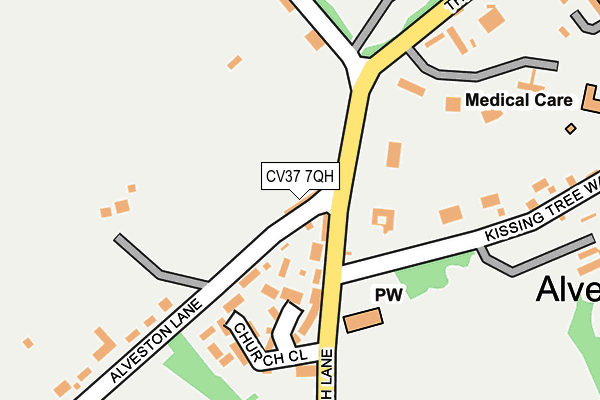 CV37 7QH map - OS OpenMap – Local (Ordnance Survey)