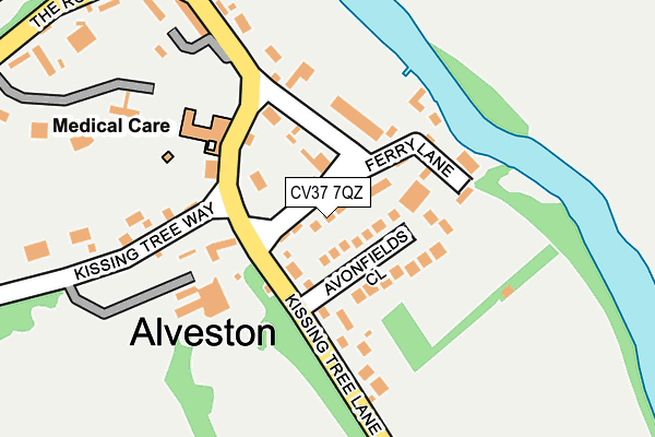 CV37 7QZ map - OS OpenMap – Local (Ordnance Survey)