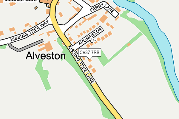 CV37 7RB map - OS OpenMap – Local (Ordnance Survey)