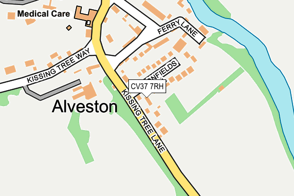 CV37 7RH map - OS OpenMap – Local (Ordnance Survey)