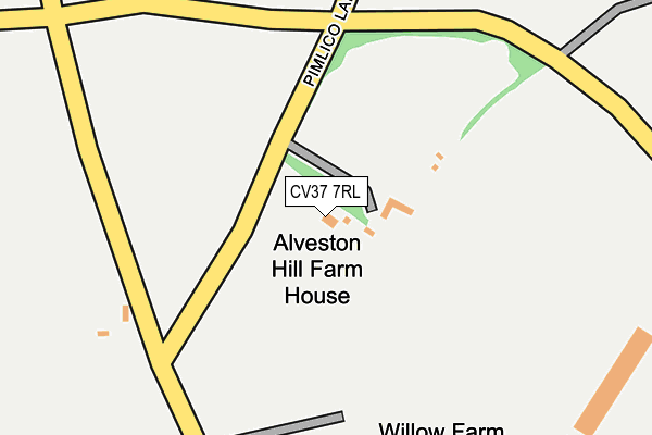 CV37 7RL map - OS OpenMap – Local (Ordnance Survey)