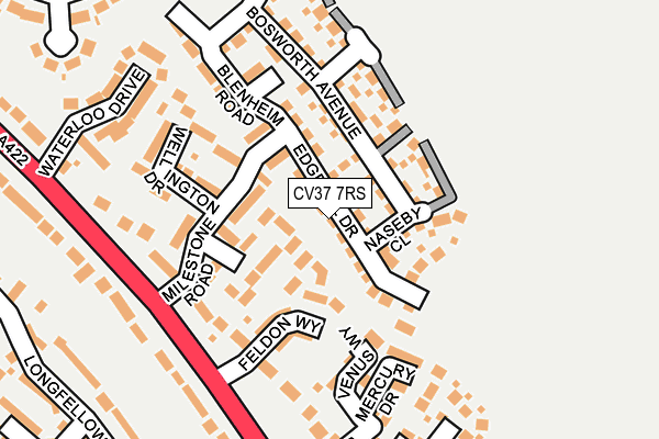 CV37 7RS map - OS OpenMap – Local (Ordnance Survey)