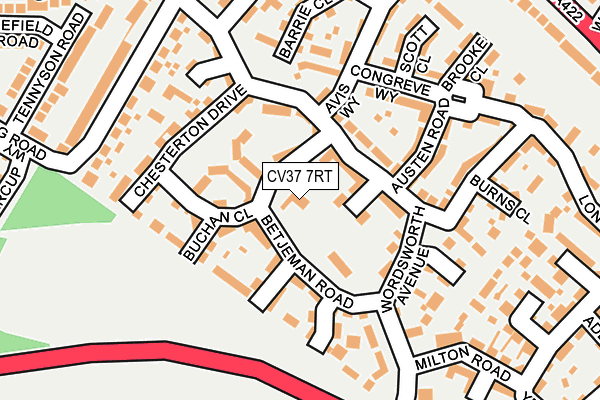 CV37 7RT map - OS OpenMap – Local (Ordnance Survey)