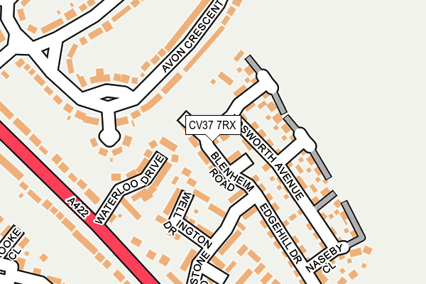 CV37 7RX map - OS OpenMap – Local (Ordnance Survey)