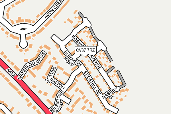 CV37 7RZ map - OS OpenMap – Local (Ordnance Survey)