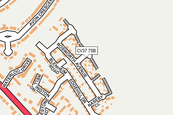 CV37 7SB map - OS OpenMap – Local (Ordnance Survey)