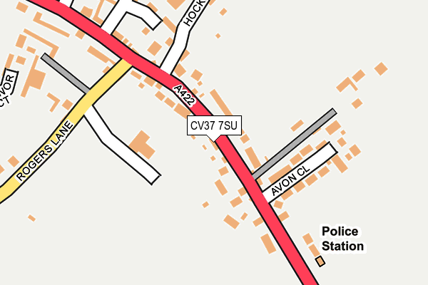 CV37 7SU map - OS OpenMap – Local (Ordnance Survey)