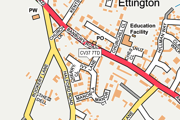 Map of ROAL PROPERTY LTD at local scale