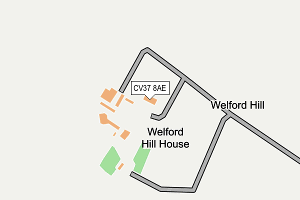 CV37 8AE map - OS OpenMap – Local (Ordnance Survey)