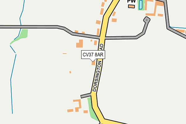 CV37 8AR map - OS OpenMap – Local (Ordnance Survey)