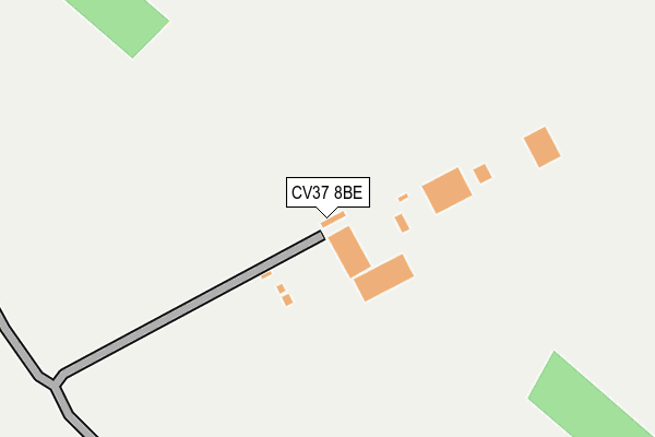 CV37 8BE map - OS OpenMap – Local (Ordnance Survey)