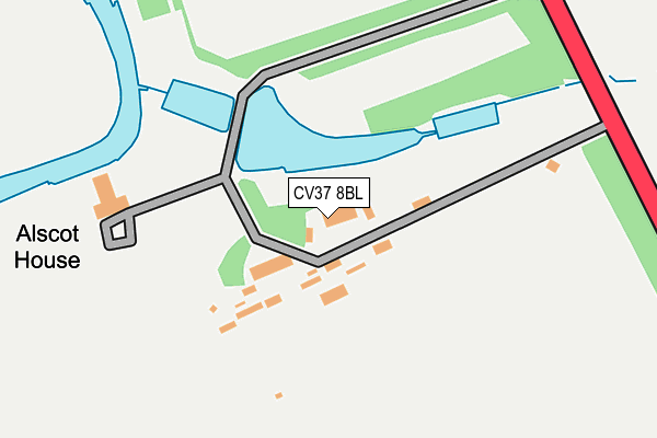 CV37 8BL map - OS OpenMap – Local (Ordnance Survey)
