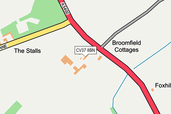 CV37 8BN map - OS OpenMap – Local (Ordnance Survey)