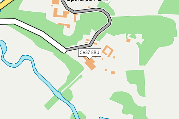 CV37 8BU map - OS OpenMap – Local (Ordnance Survey)