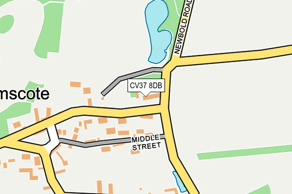 CV37 8DB map - OS OpenMap – Local (Ordnance Survey)