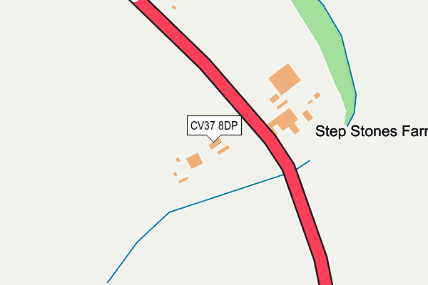 CV37 8DP map - OS OpenMap – Local (Ordnance Survey)