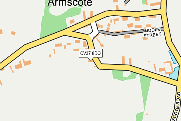 CV37 8DQ map - OS OpenMap – Local (Ordnance Survey)