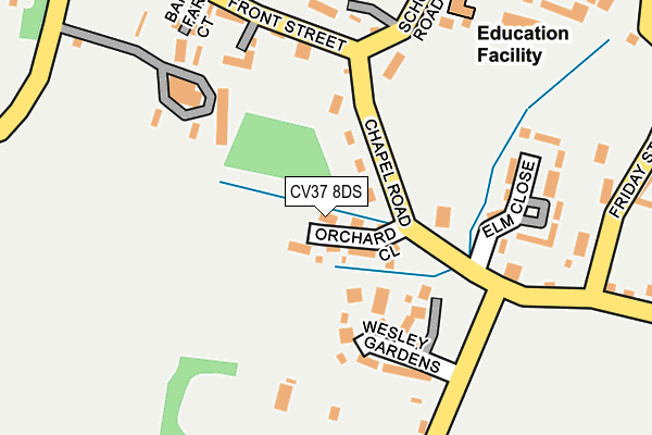 CV37 8DS map - OS OpenMap – Local (Ordnance Survey)
