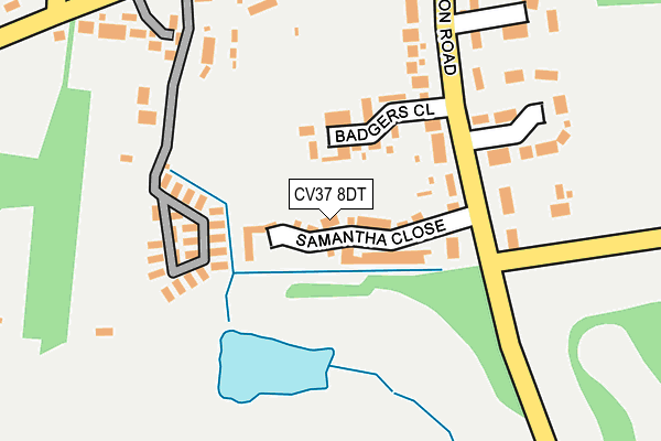 CV37 8DT map - OS OpenMap – Local (Ordnance Survey)