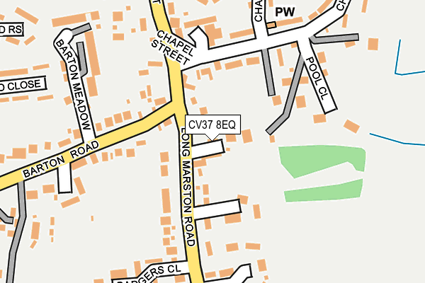 CV37 8EQ map - OS OpenMap – Local (Ordnance Survey)