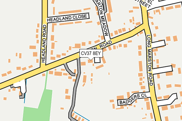 CV37 8EY map - OS OpenMap – Local (Ordnance Survey)