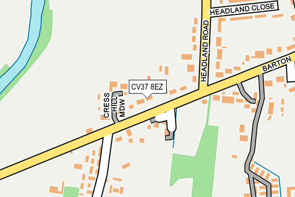 CV37 8EZ map - OS OpenMap – Local (Ordnance Survey)