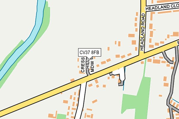 CV37 8FB map - OS OpenMap – Local (Ordnance Survey)