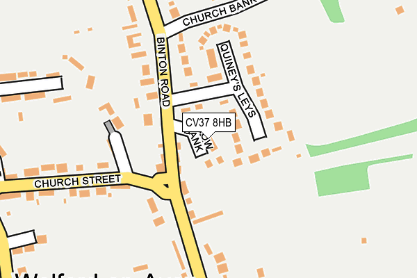 CV37 8HB map - OS OpenMap – Local (Ordnance Survey)